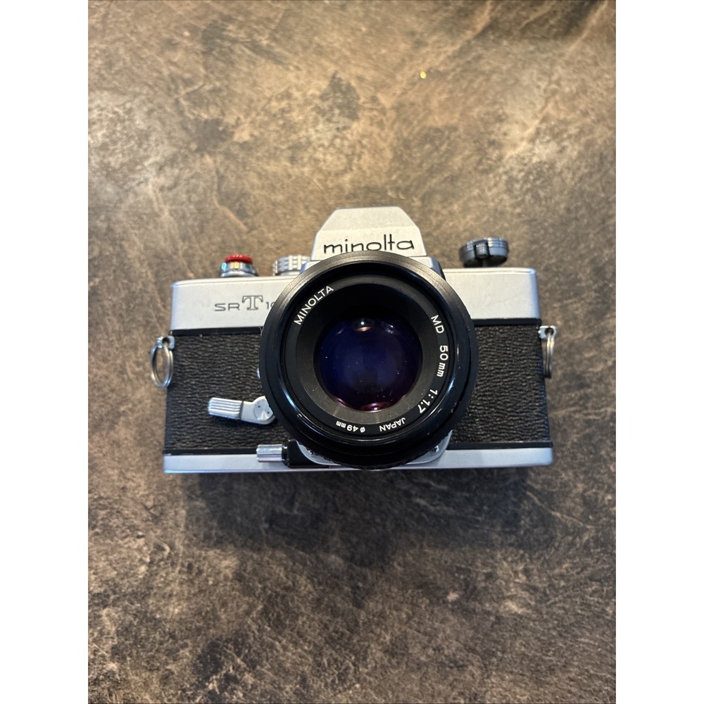 Minolta SRT 101 Silver SLR 35mm 3577146 Film Camera Vintage Untested Was Working